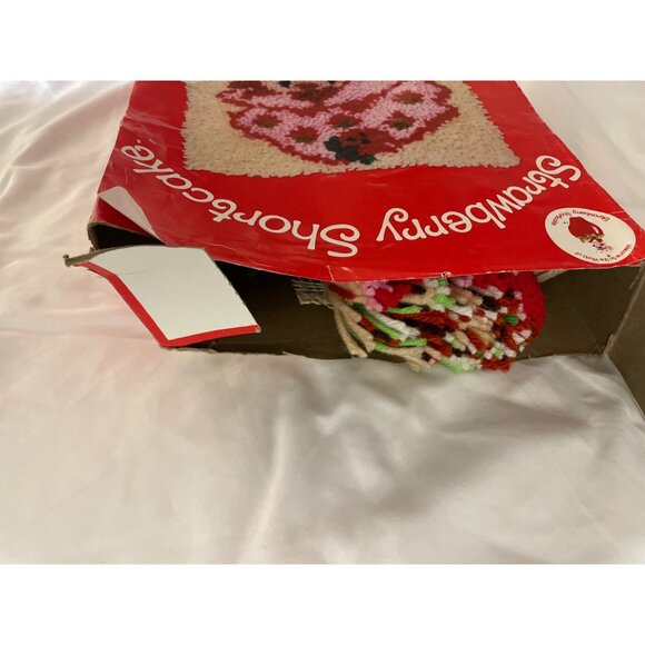 Strawberry Shortcake Latch Hook Pillow Kit 12"x12" Craft Master Vintage - Picture 3 of 7
